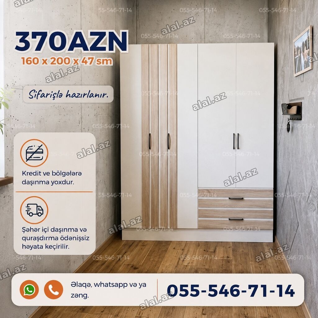 Dolab sifarisle hazırlanır. ⚜️ İstehsaldan satiş, otağınıza uygun