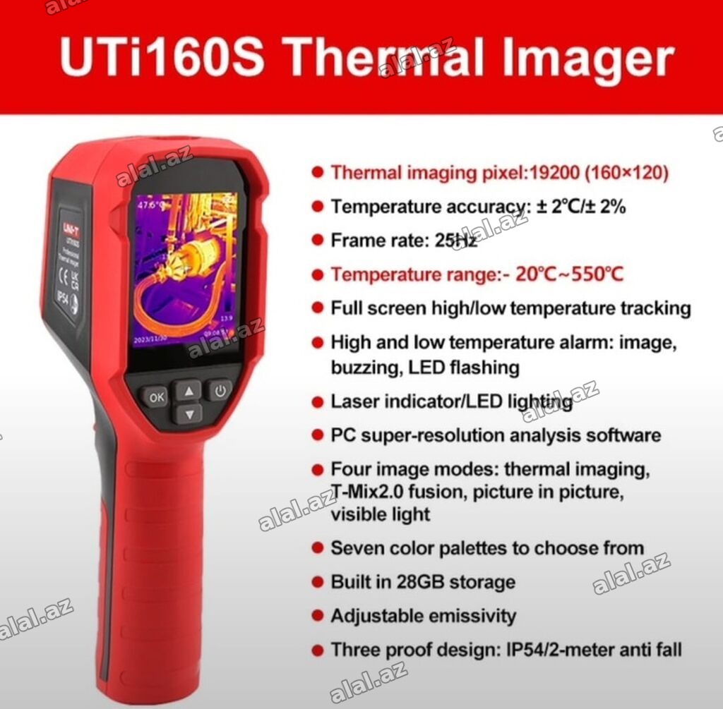 TERMAL KAMERA UNI-T UTi160S | TERMOVİZOR | İSTİLİK KAMERASI |