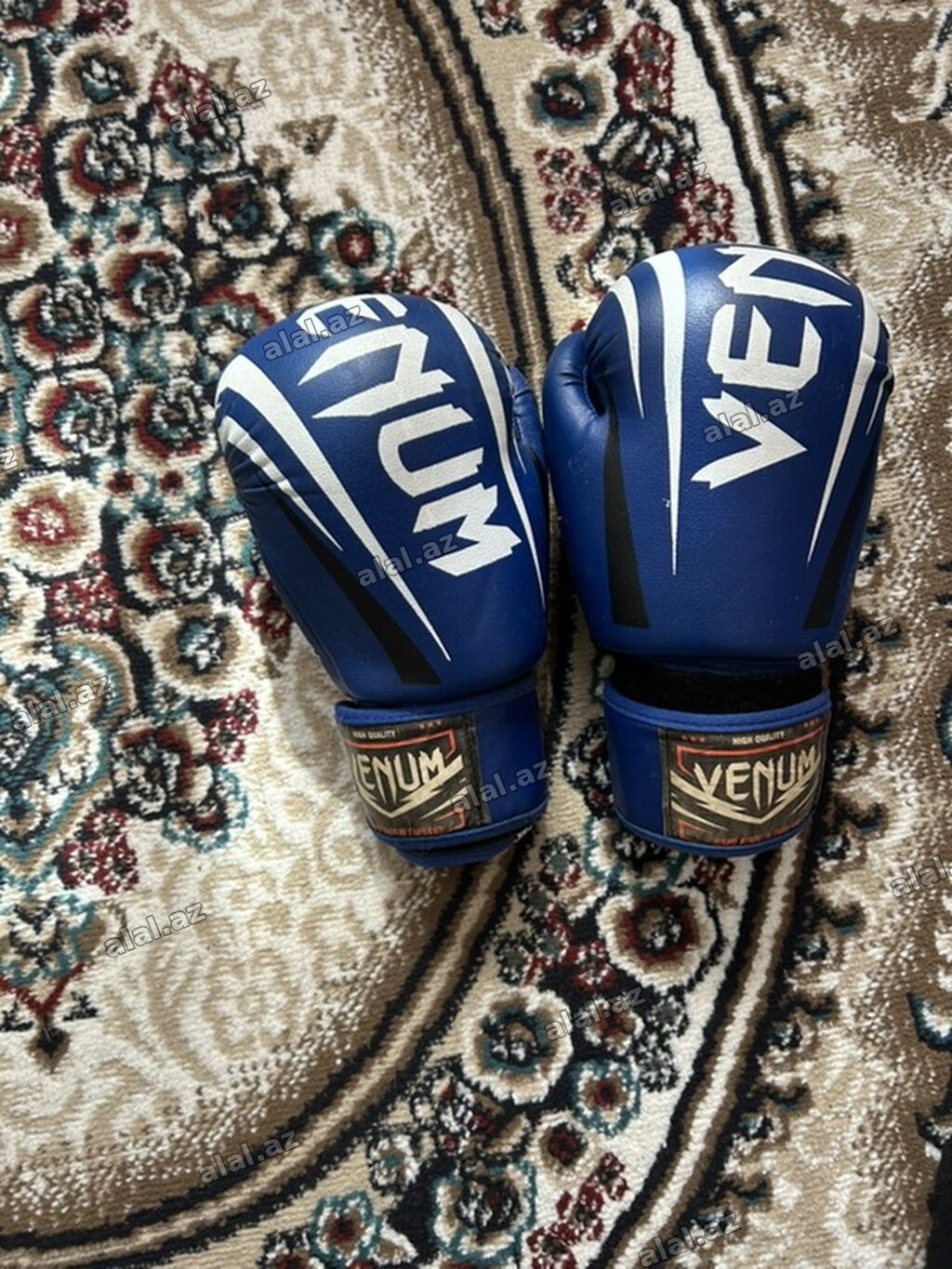 Boks/MMA qoruyucu dəst – mavi rəng - Adidas başlıq: başın ön, yan və