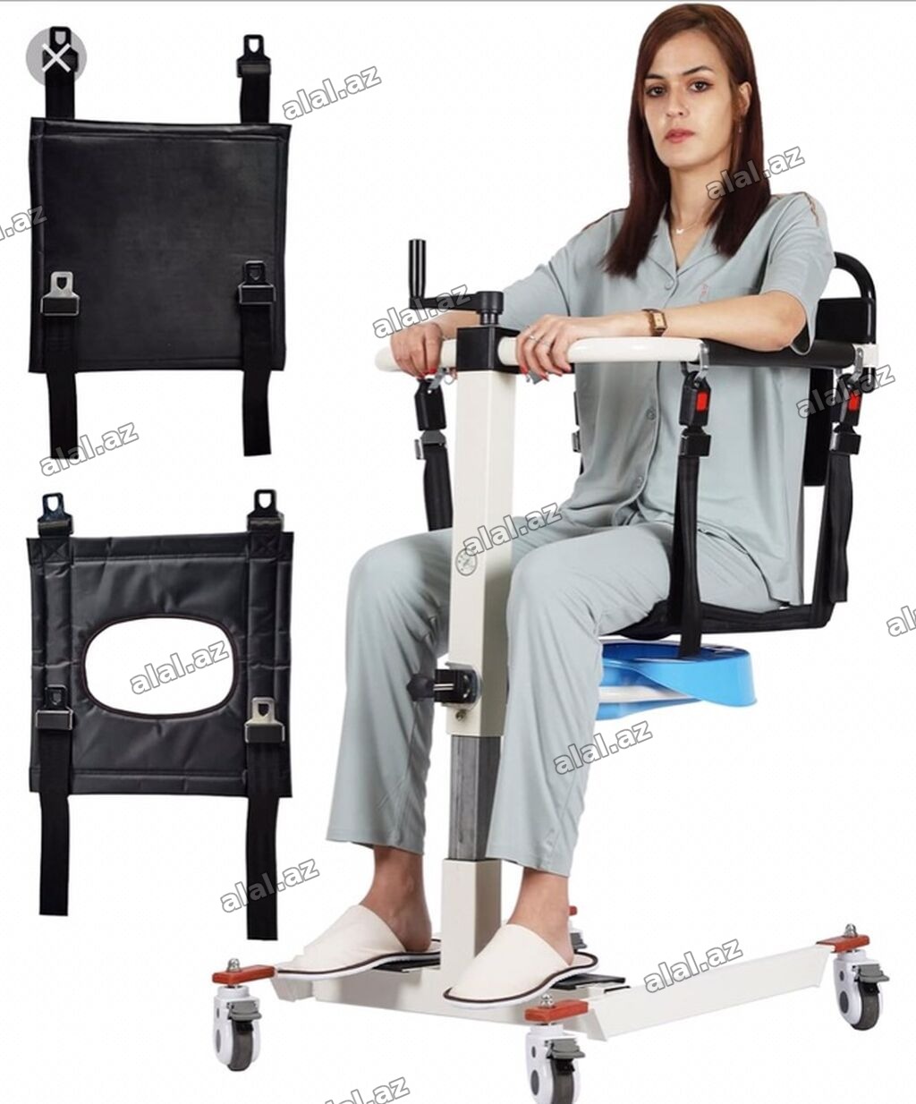 Pasiyent köçürmə və sanitar kreslosu – çoxfunksiyalı mobil lift -