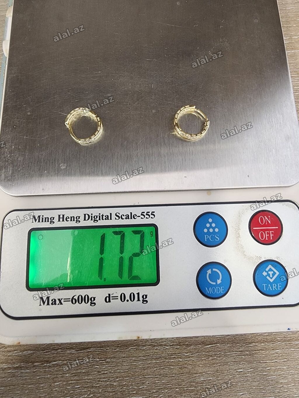 Sırğa, Sarı qızıl, 585 Əyar
