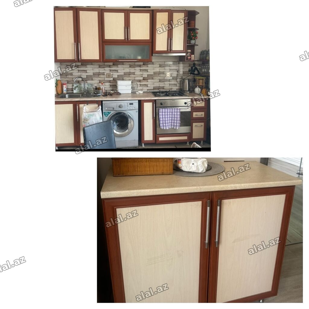 Metbex mebeli 130azn. Uzerinde qaz, moyka ve aspirator verilir
