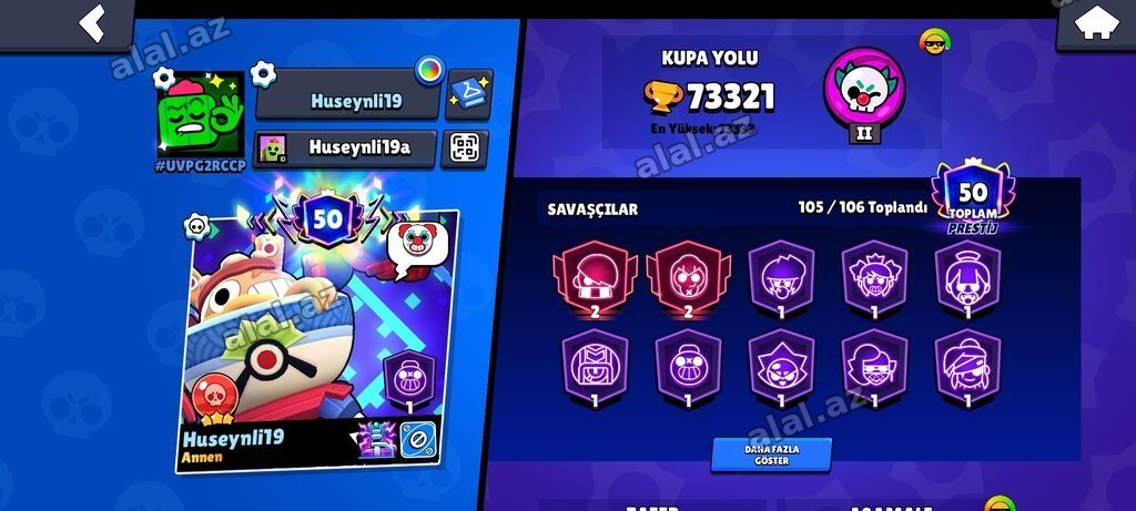 Brawl Stars hesabı – yüksək inkişaf etmiş profil.Whatsapp dan yaza