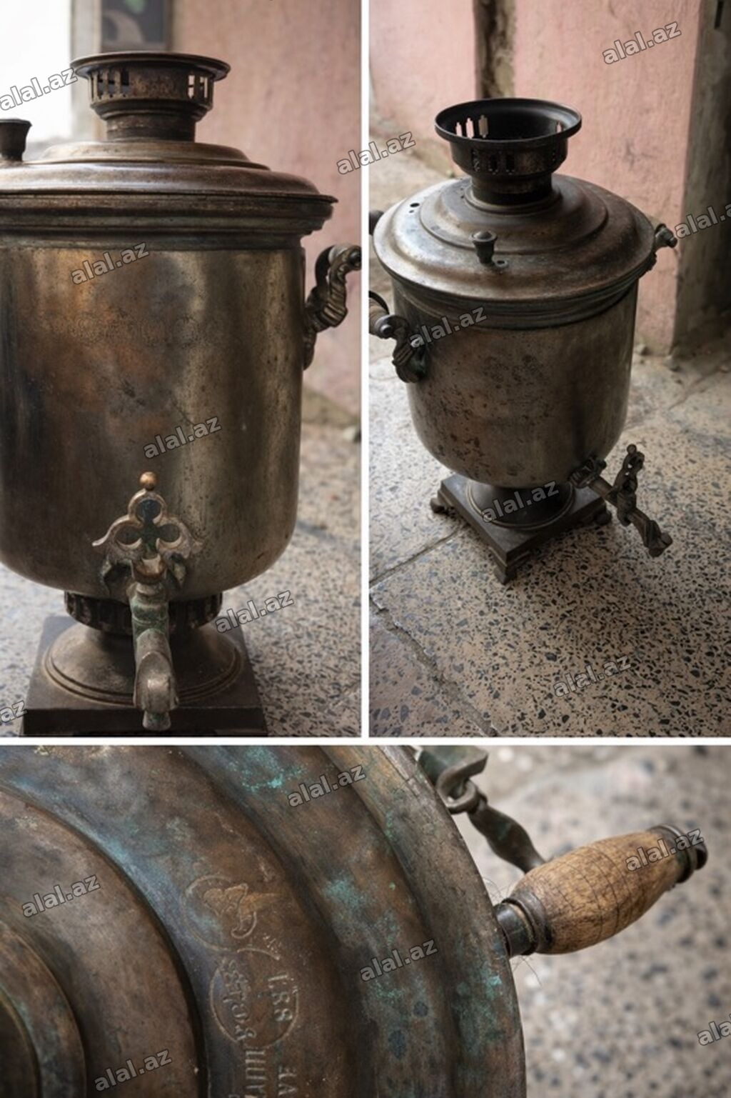 Qədim samovar, 1870 il, Mis, Vəziyyəti: Yaxşı