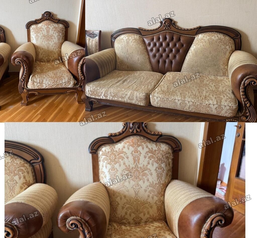 İşlənmiş, Divan, 2 kreslo
