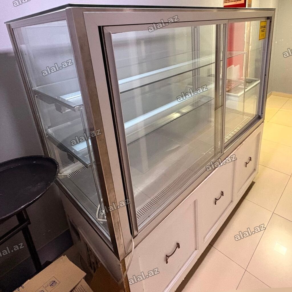500₼ şirniyyat vitrin soyuducusu təcili satılır 1.8 Yasamal 9847