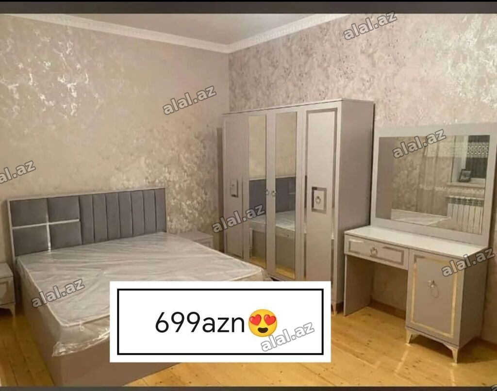 Yataq otağı mebel dəsti – 699 AZN Komplektin tərkibi: - İki nəfərlik