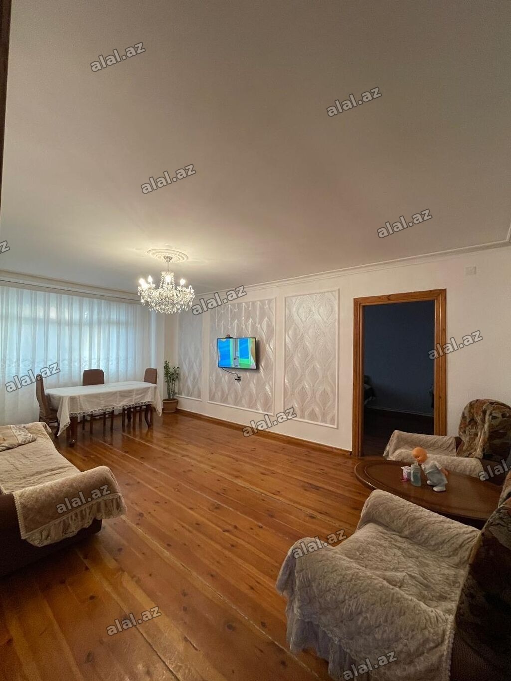 4 otaqlı mənzil Rahat bina tam təmirli 5mərtəbəli binanın 4çü