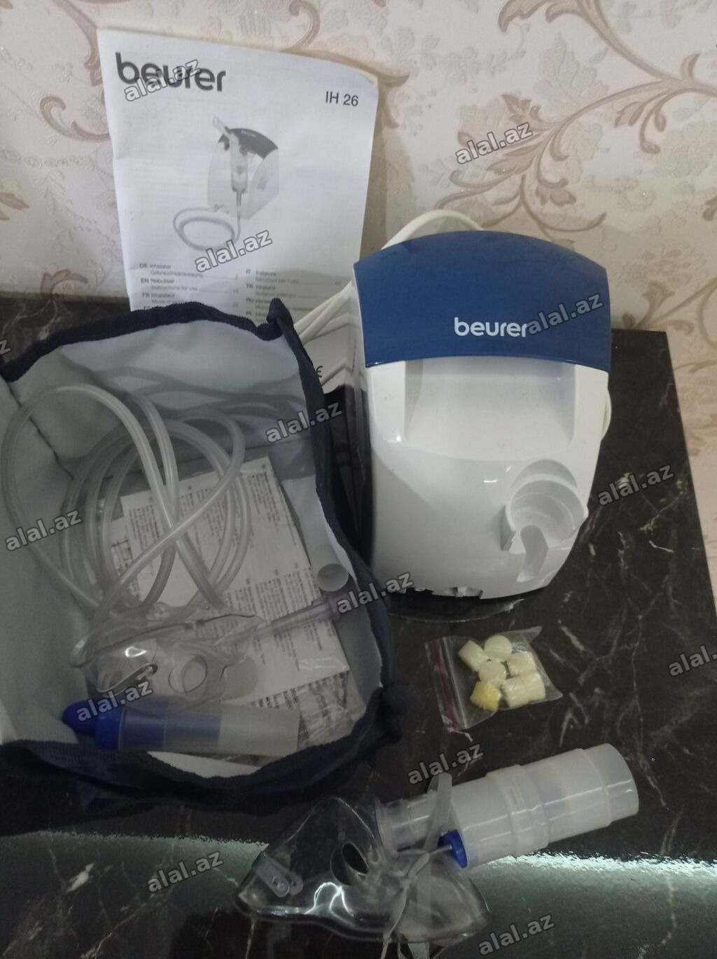 Beurer IH 26 kompressor tipli inhalyator-nebulayzer 1 kurs istifadə