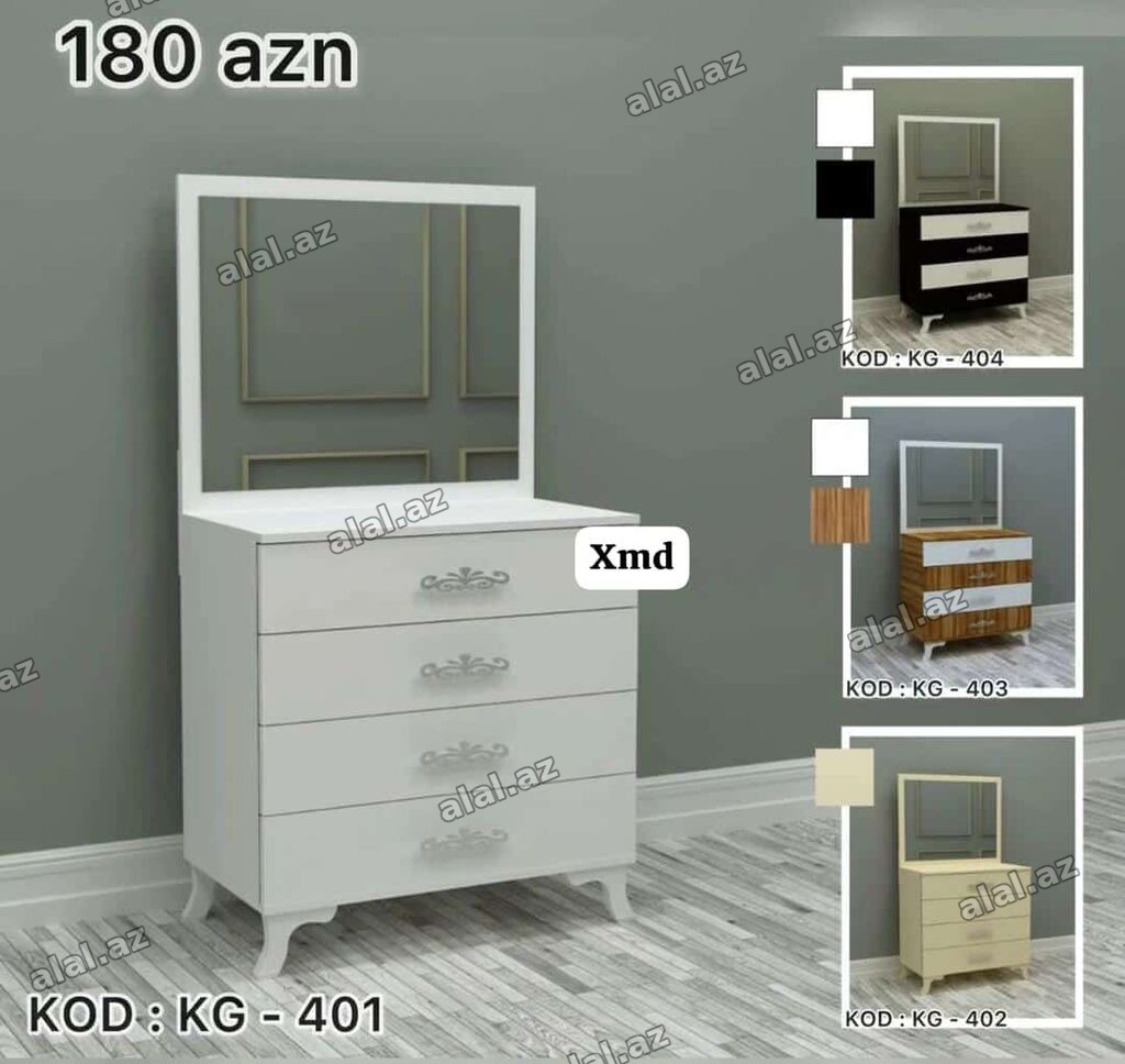 Vizaj masası və komod dəsti • Model kodu: KG-401 • Qiymət: 180 AZN