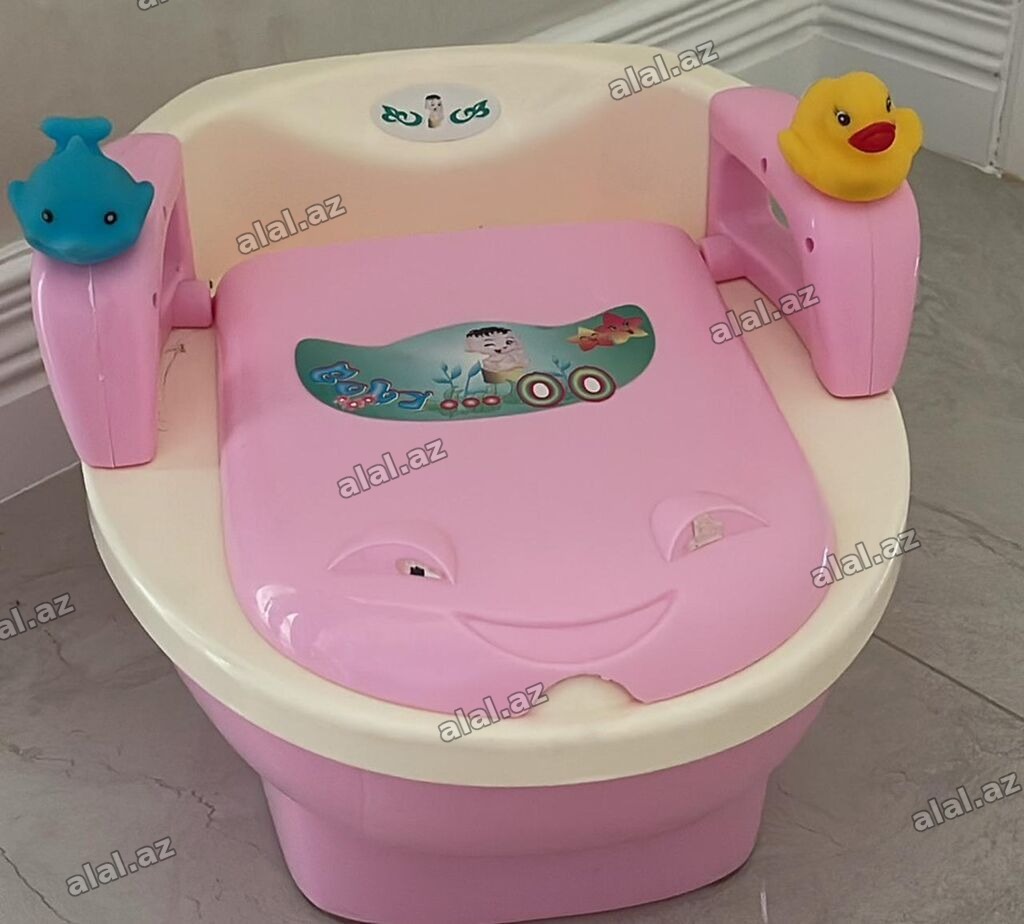 Uşaq tualet oturacağı (potty) - Rəng: çəhrayı və krem - Rahat
