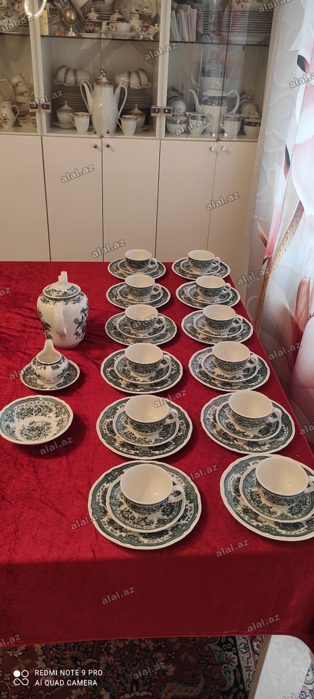 Çay dəsti, rəng - Ağ, Farfor