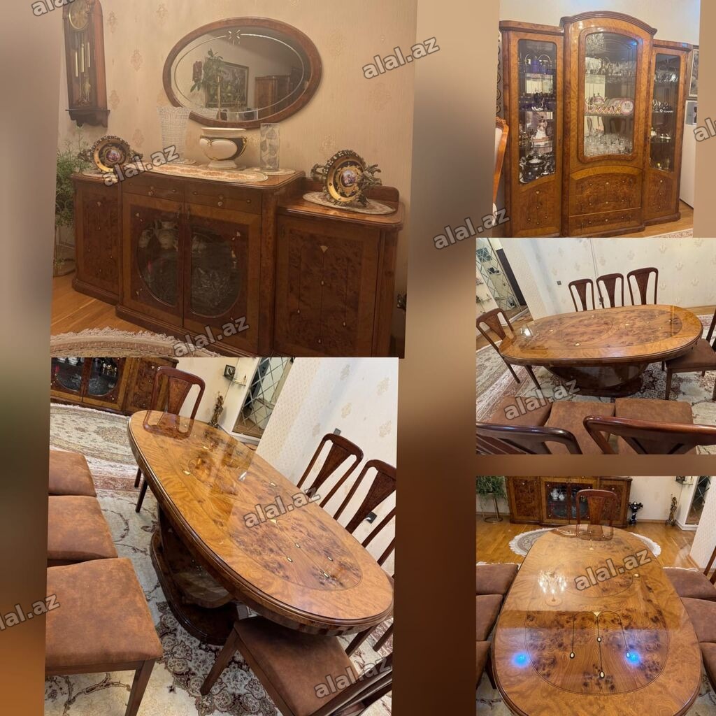 İşlənmiş, Komod, Masa və oturacaqlar, Servant