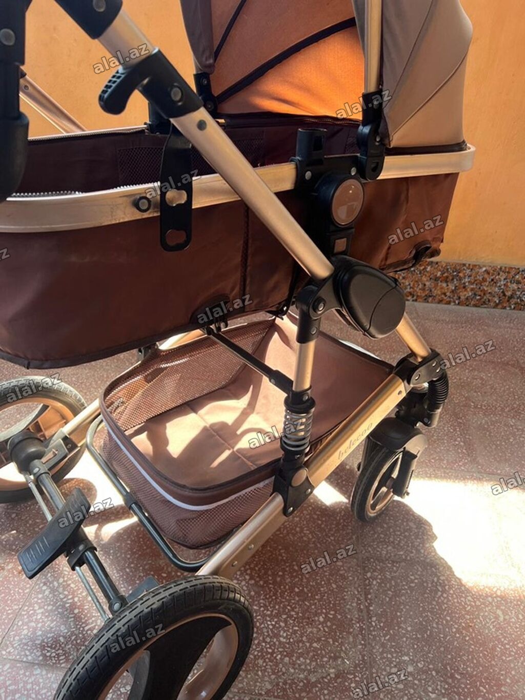 Belecoo uşaq arabası - 2-si 1-də transformasiya: beşik (carrycot) və