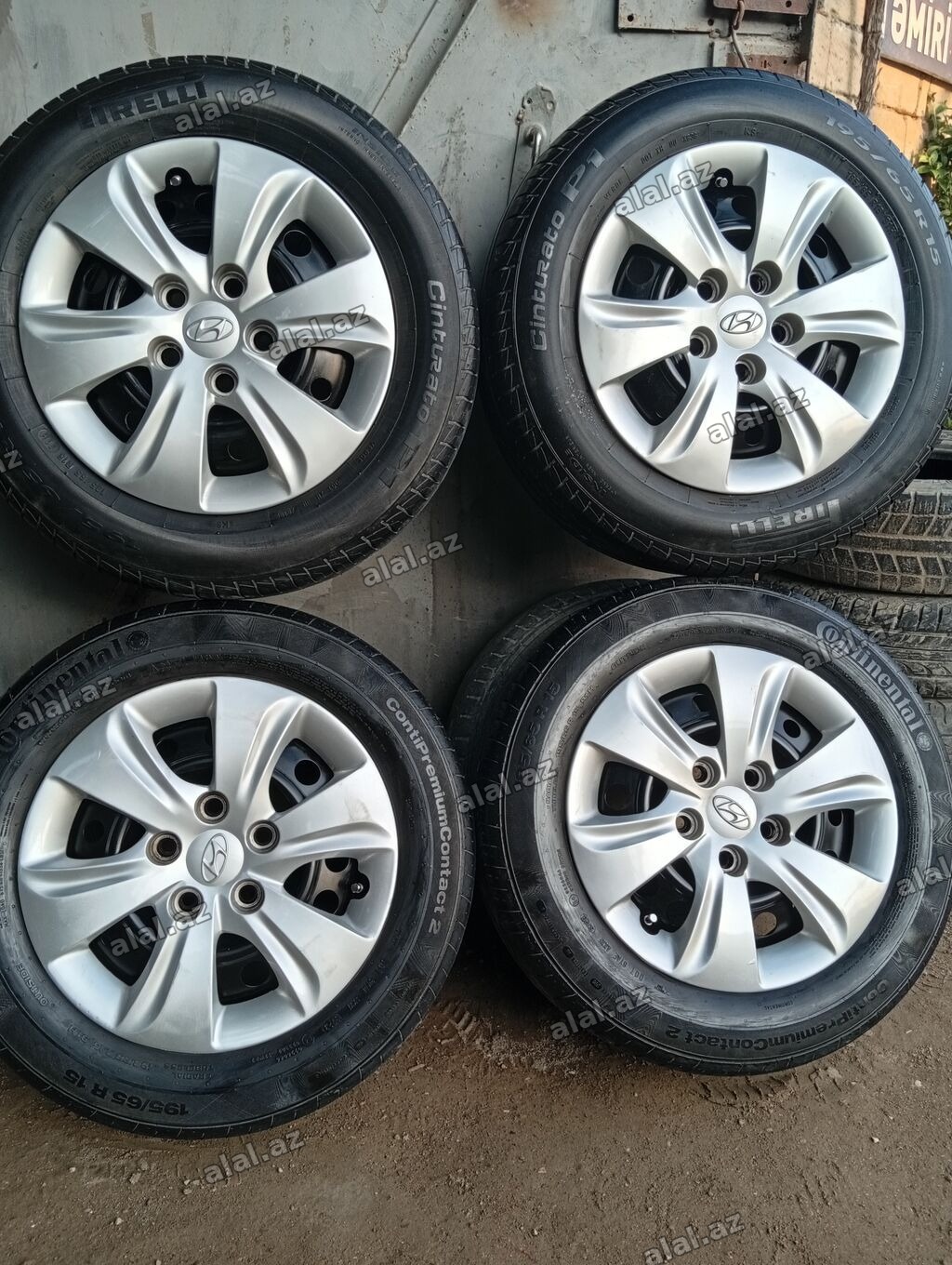 İşlənmiş Disk təkər Hyundai 195 / R 15, 5 Boltlu
