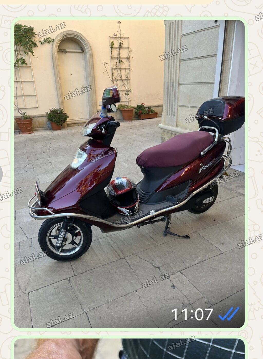 Çin istehsalı olan elektromoped.Öz ehtiyaclarımız üçün səliqəli