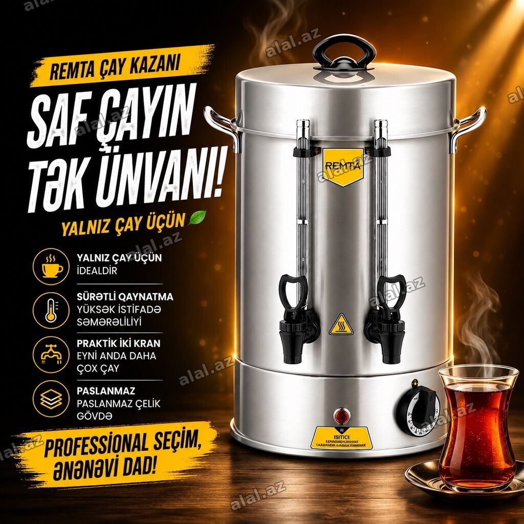 Yeni Elektrik Samovar, 7 l, Ünvandan götürmə, Ödənişli çatdırılma, Rayonlara çat