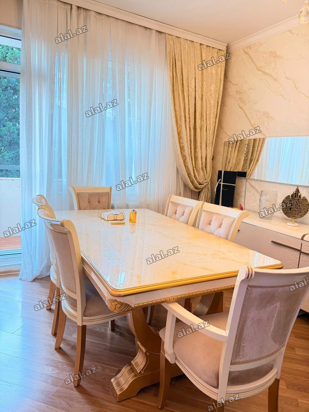 Qonaq otağı üçün, İşlənmiş, 6 stul