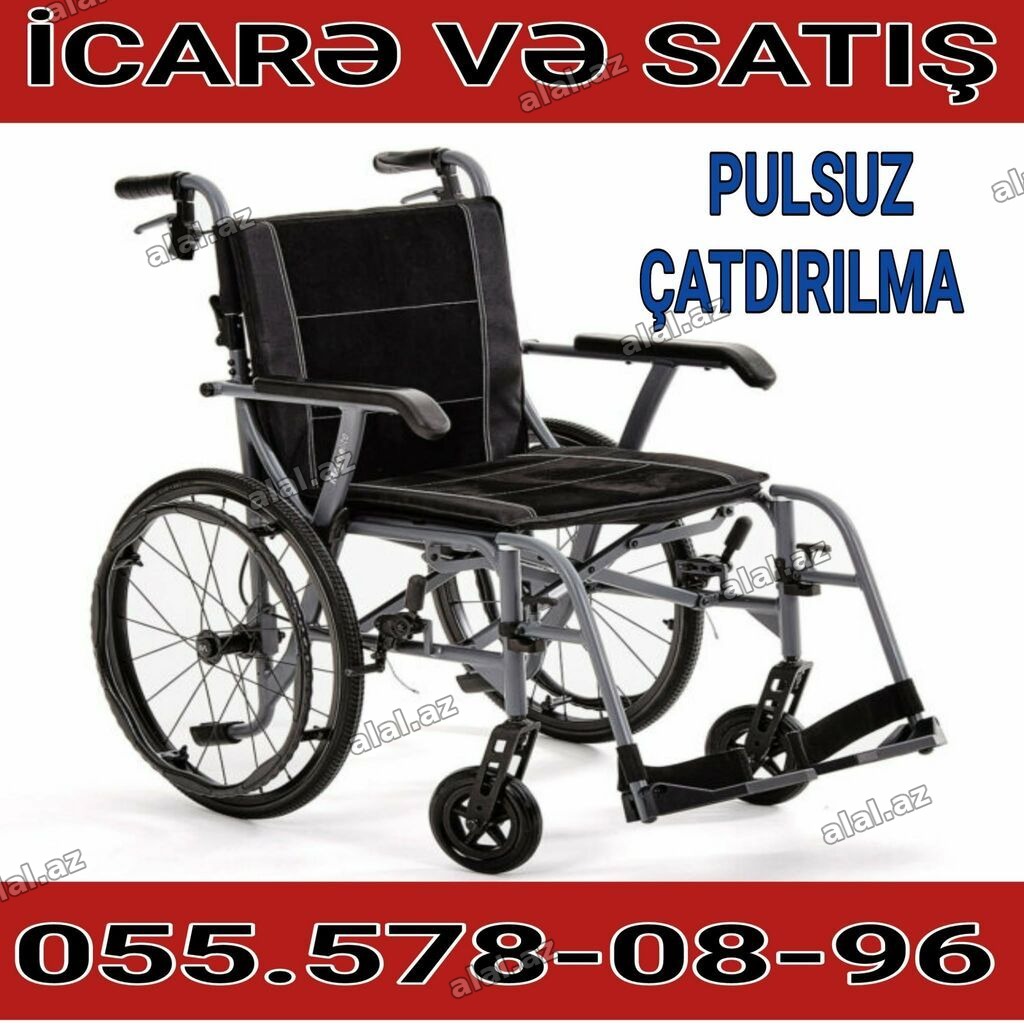 İcarə və satış üçün əlil arabası - Təkərli, əl ilə idarə olunan model