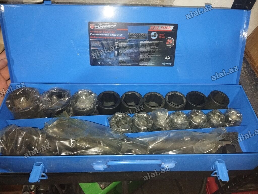 Forsage 6212-5MPB zərbə ucluq dəsti - Növ: Air Impact Socket Set