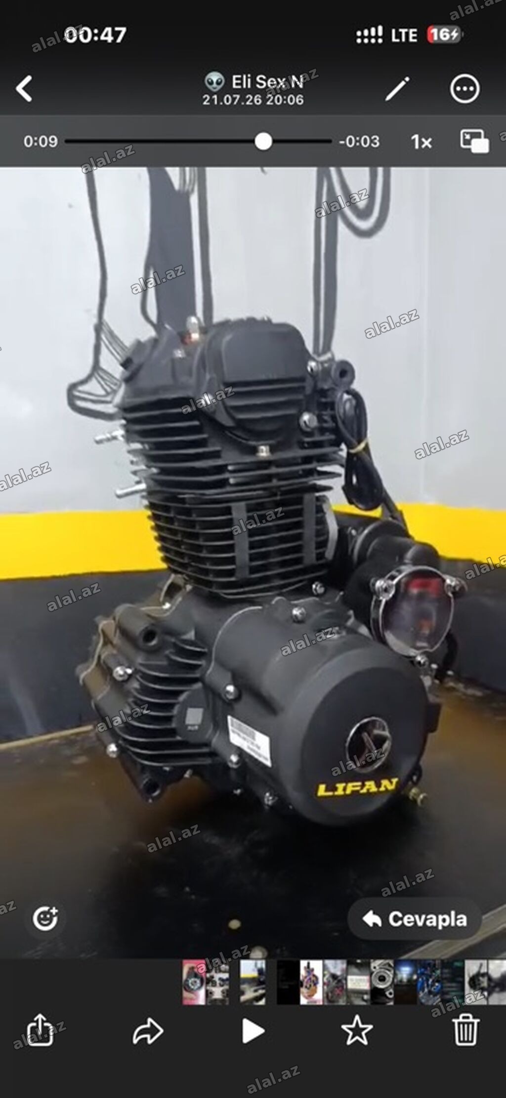LIFAN motosiklet mühərriki - Marka/model: LIFAN (orijinal zavod