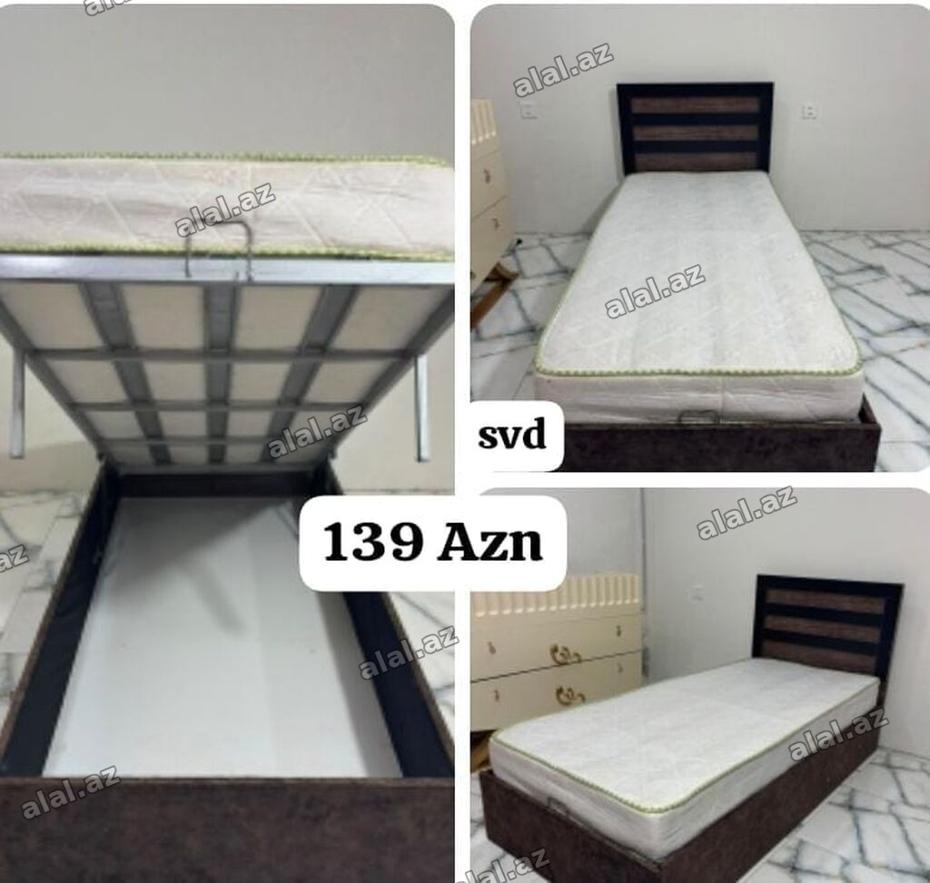 İşlənmiş, Təknəfərlik çarpayı, Bazalı, Matras ilə