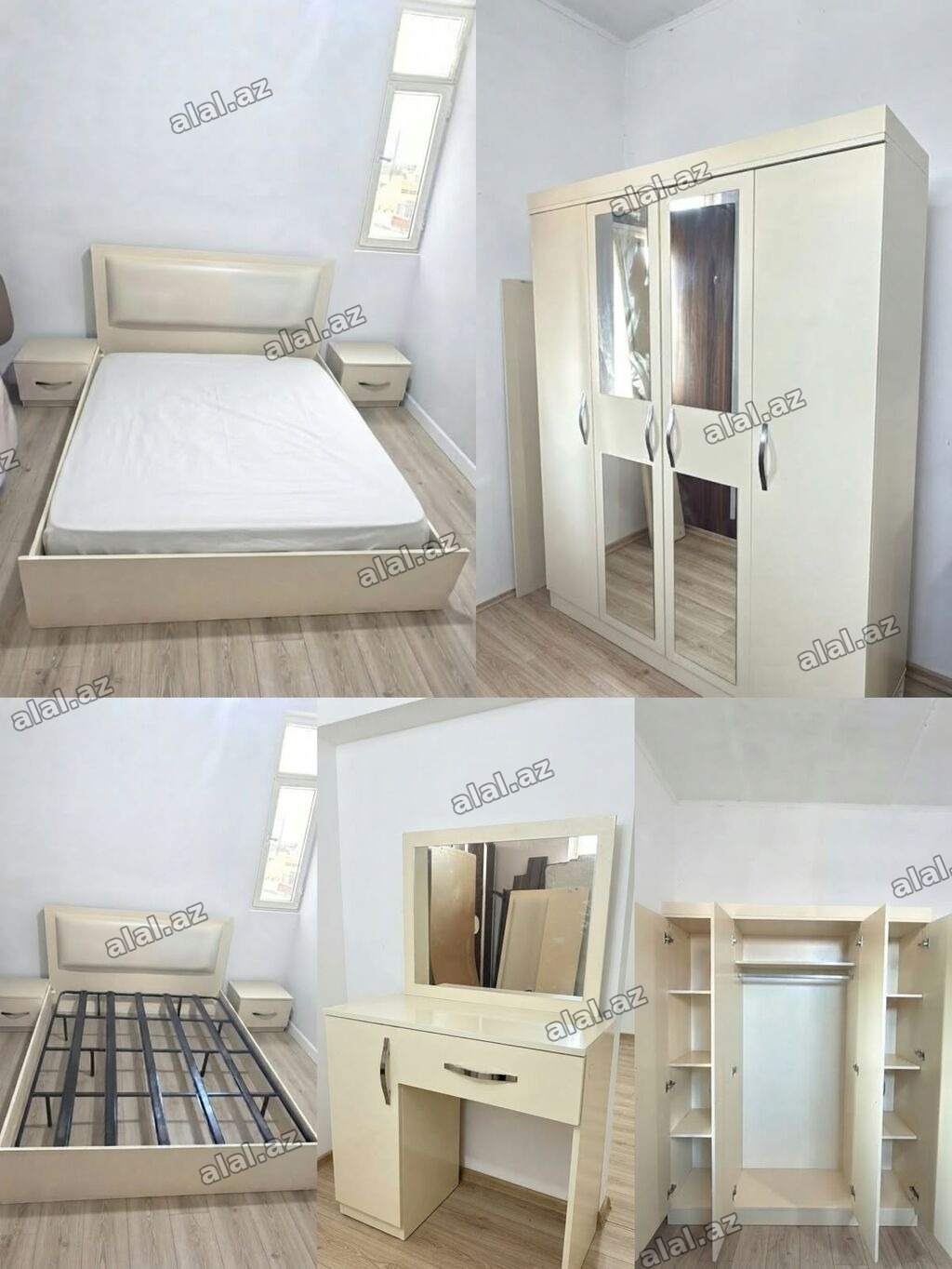 İkinəfərlik çarpayı, Termo, 2 tumba, Dolab, İşlənmiş
