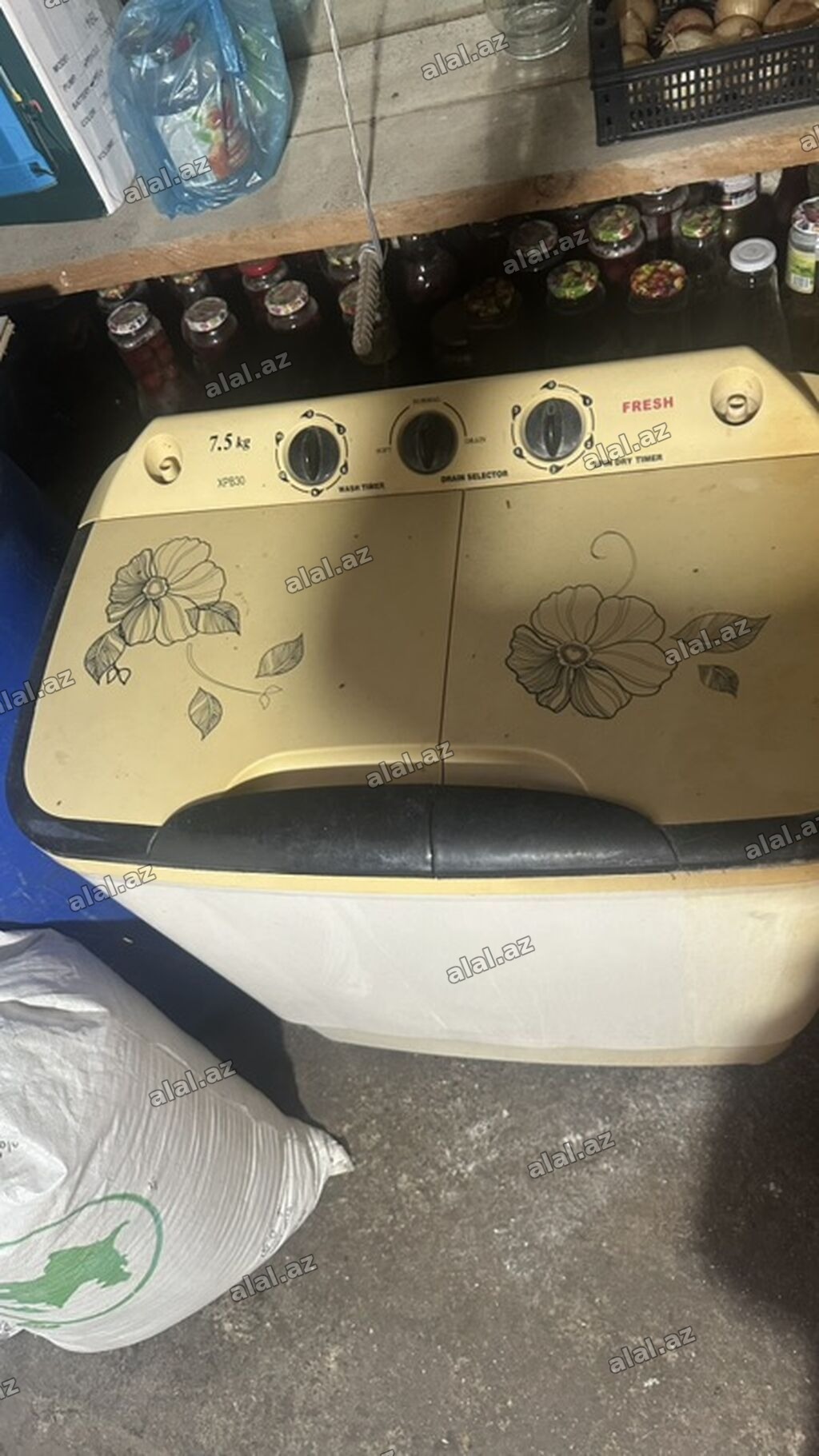 Paltaryuyan maşın Fresh, 7 kq, İşlənmiş, Yarımavtomat, Qurutmasız