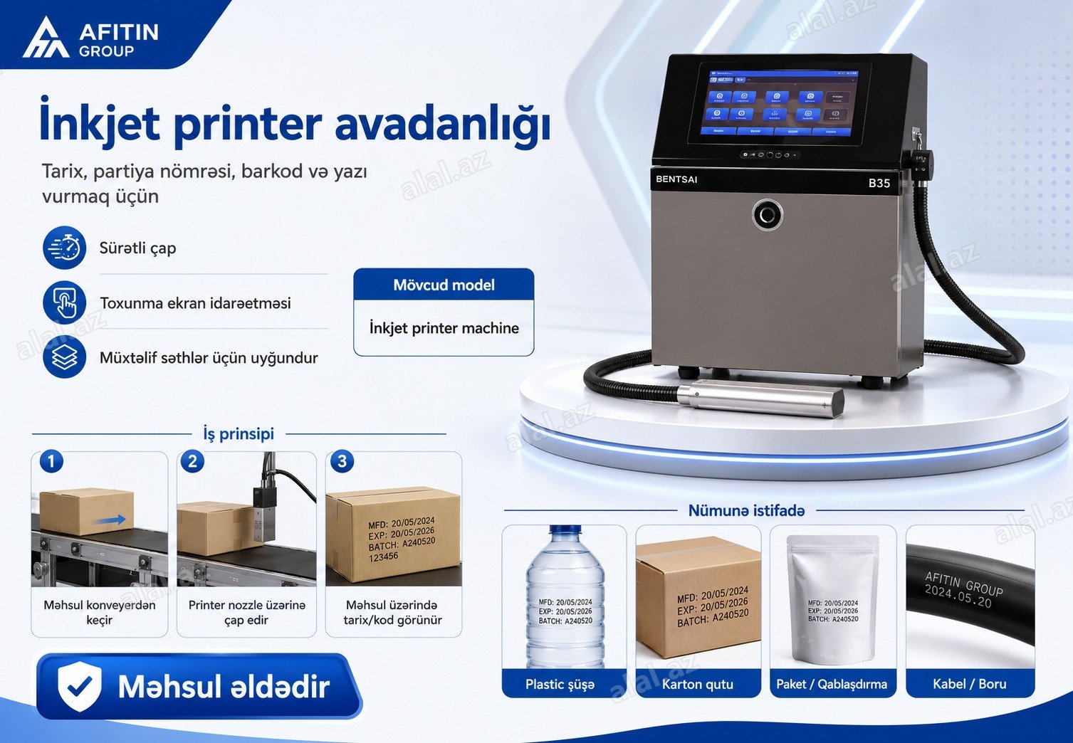 İnkjet printer avadanlığı