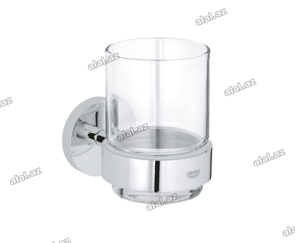 GROHE Essentials 40447001 – Şüşə stəkan və divar tutacağı 🟢 Rəsmi iş