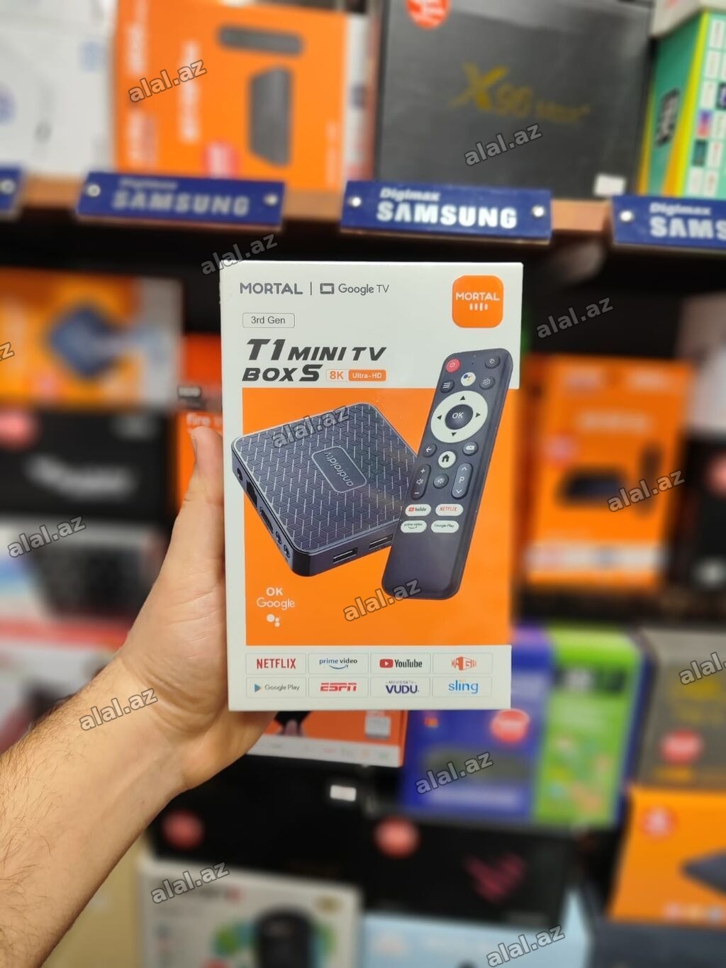 Yeni Smart TV boks Google TV 8 GB / 128 GB, Android, Ünvandan götürmə, Pulsuz ça