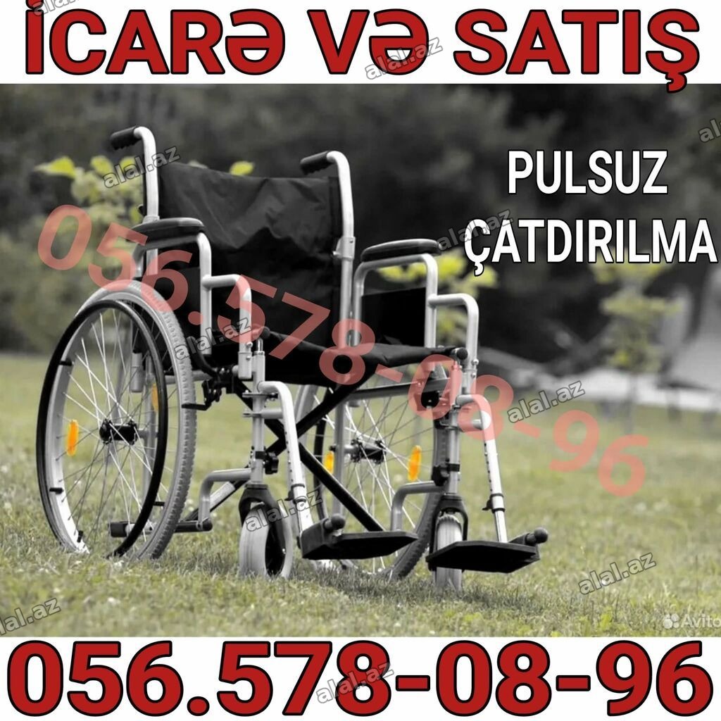 İcarə və satış üçün əlil arabaları - Manual tip: böyük arxa təkərlər
