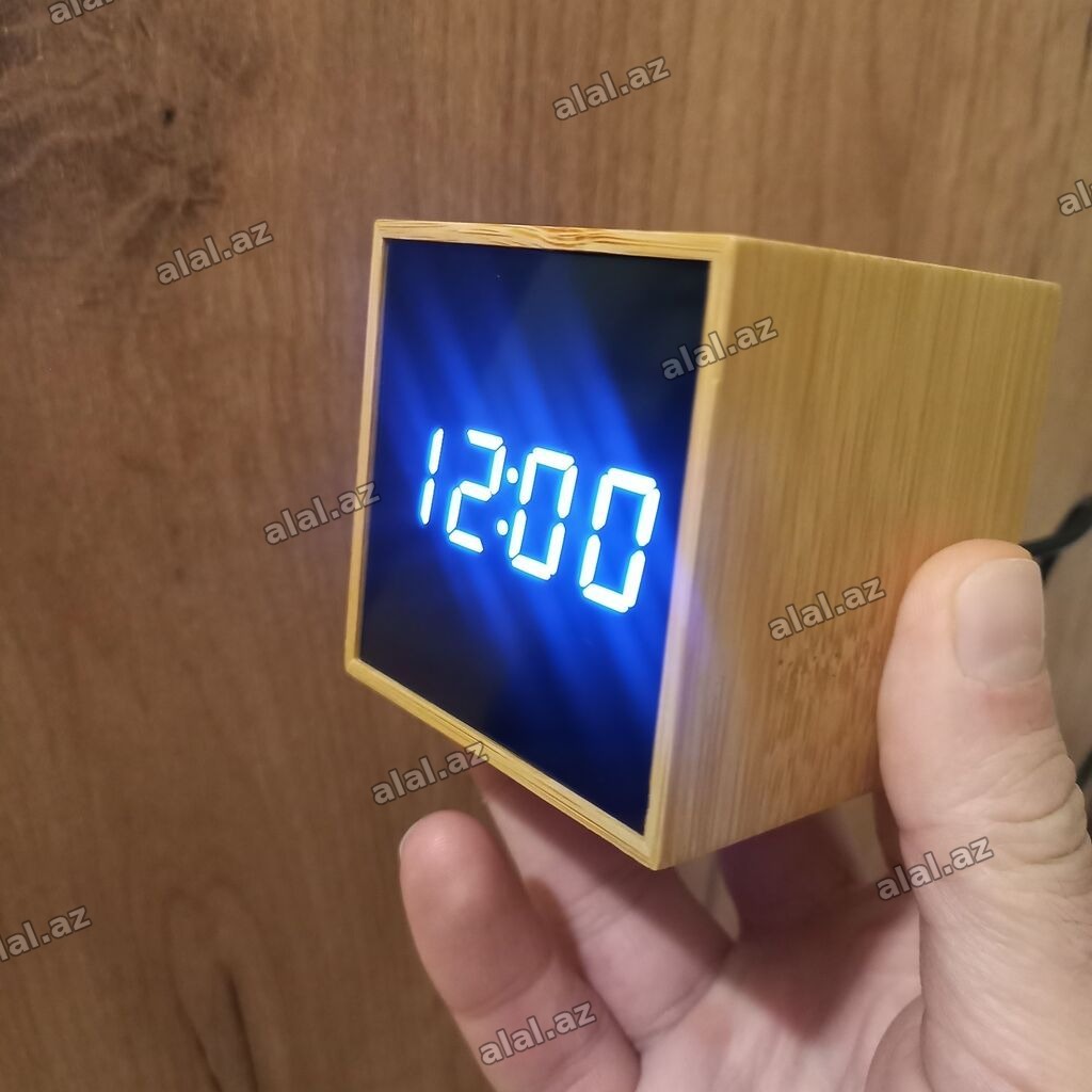 Elektron zəngli saatxaricdən gətirilib Sunshinee Bambu LED Çalar