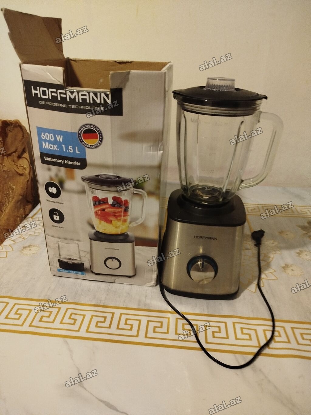 Hoffmann stasionar blender - Güc: 600 W - Maksimal tutum: 1.5 L -