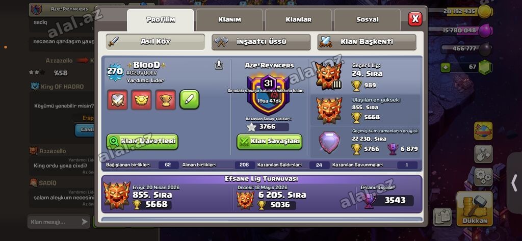 Clash of clans. Bır soznen maks koydu koyun ıcındekılerde maksdı 270