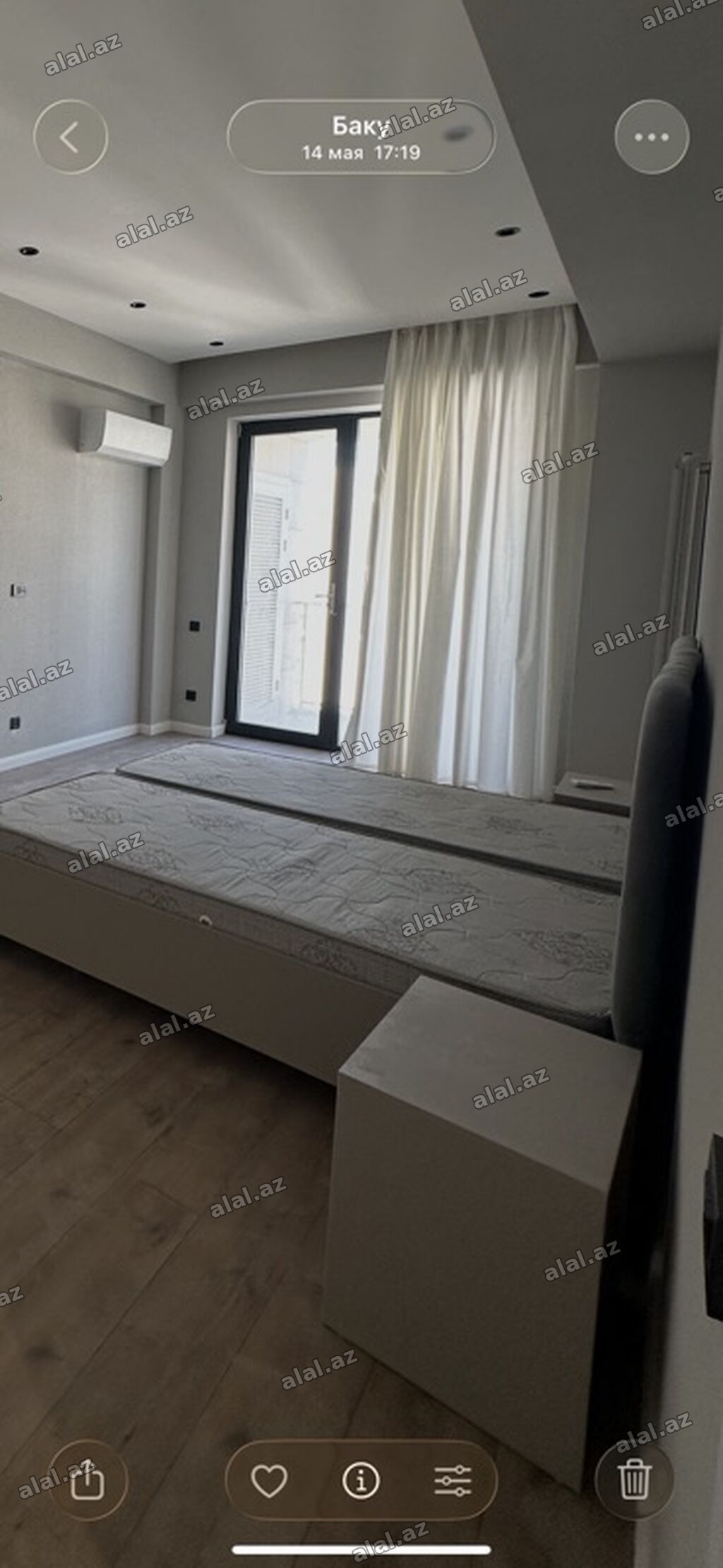 Müasir üslubda hazırlanmış yataq otağı və mini mətbəx mebeli