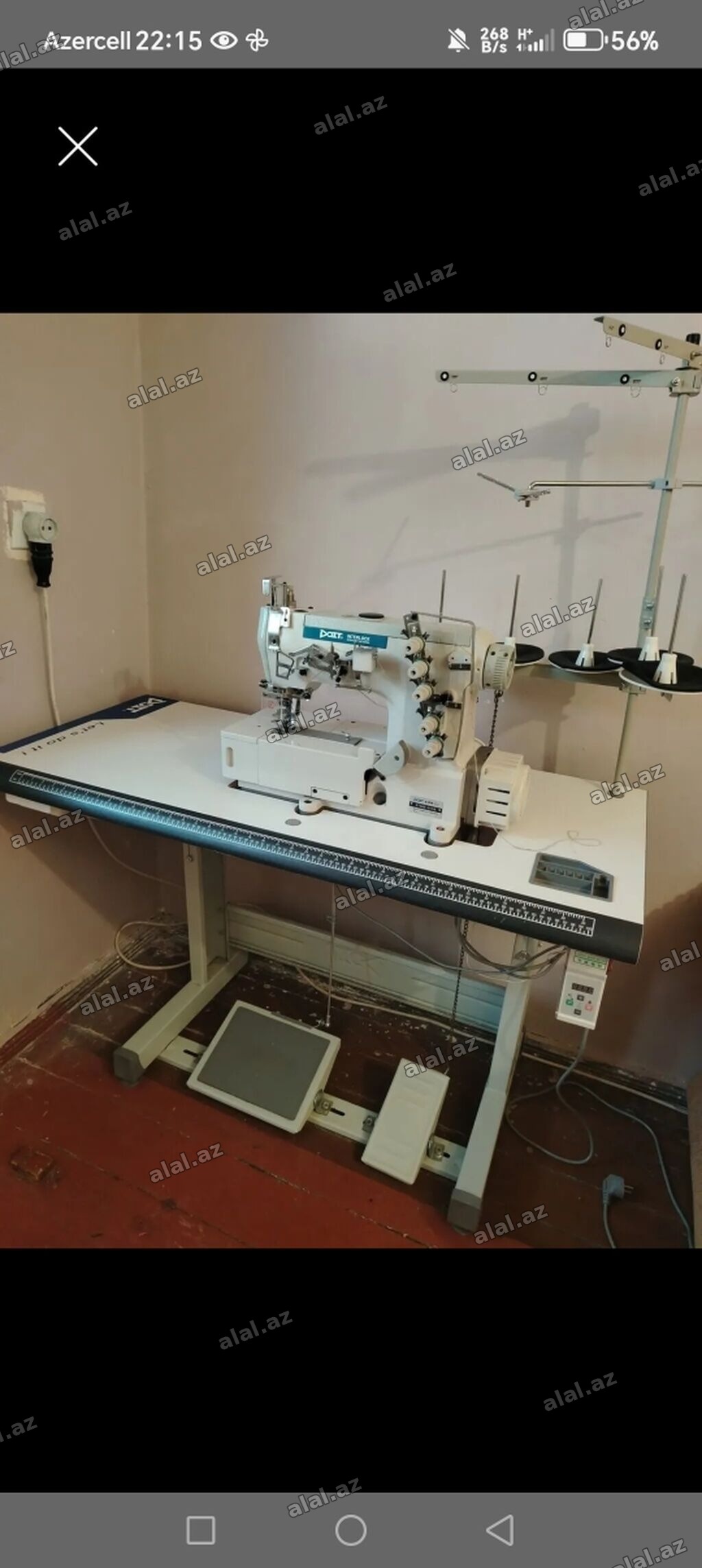 Interlok sessiz matordu Sənaye overlok tikiş maşını – DDLT