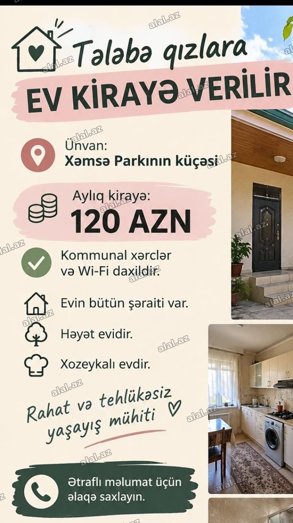 Telebe qizlara kiraye verilir