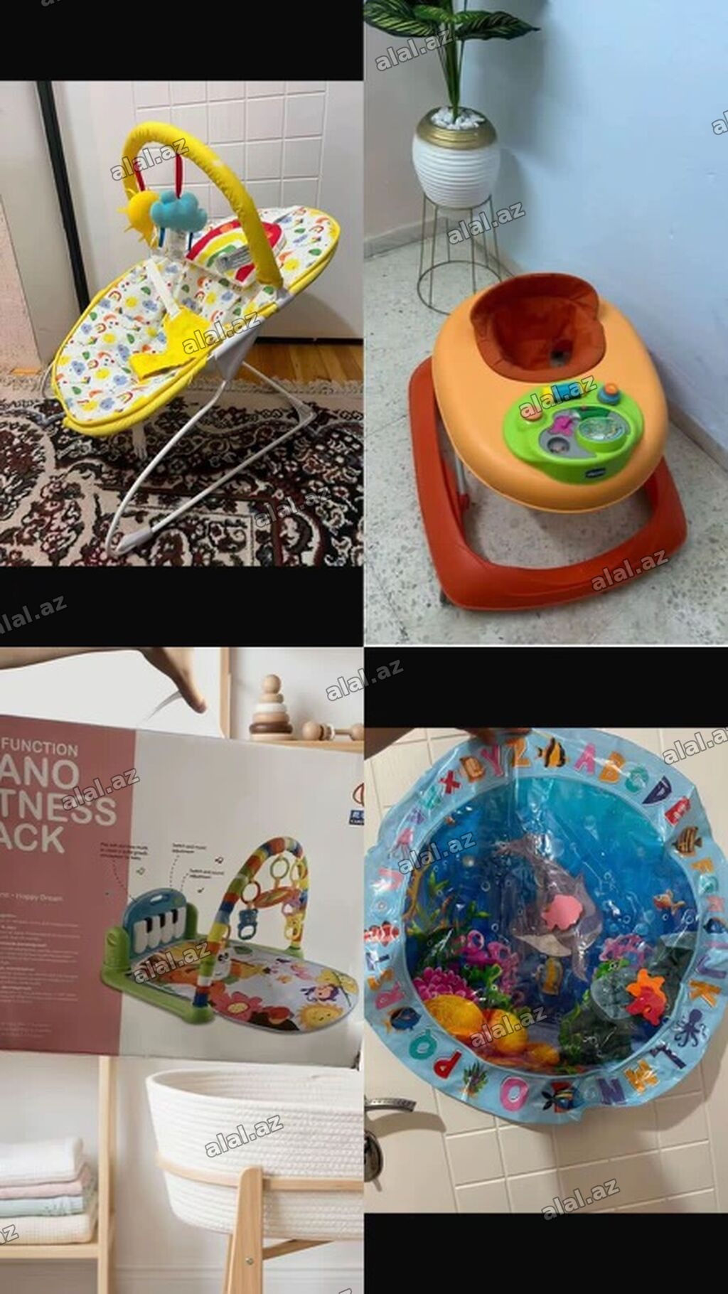 60 manata hamsi daxil manejoyun xalcasi sezlonqve oyun sarı