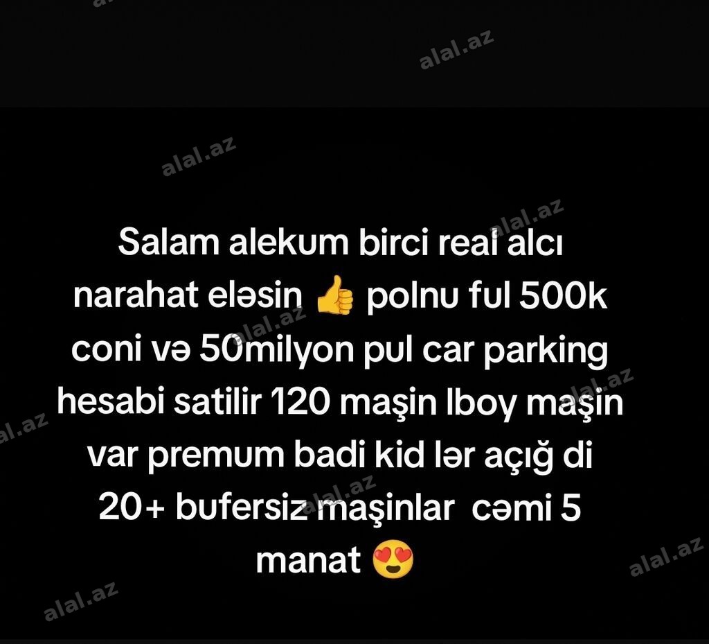 Cpm hesabi - Hesabda 500k coni və 50 milyon oyun pulu - 120-dən çox