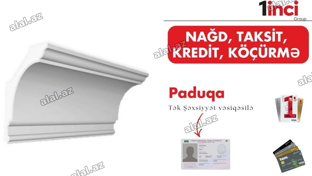 Məhsul: Tavan-paduqa (dekorativ karniz) Təsvir: - İncə profilli