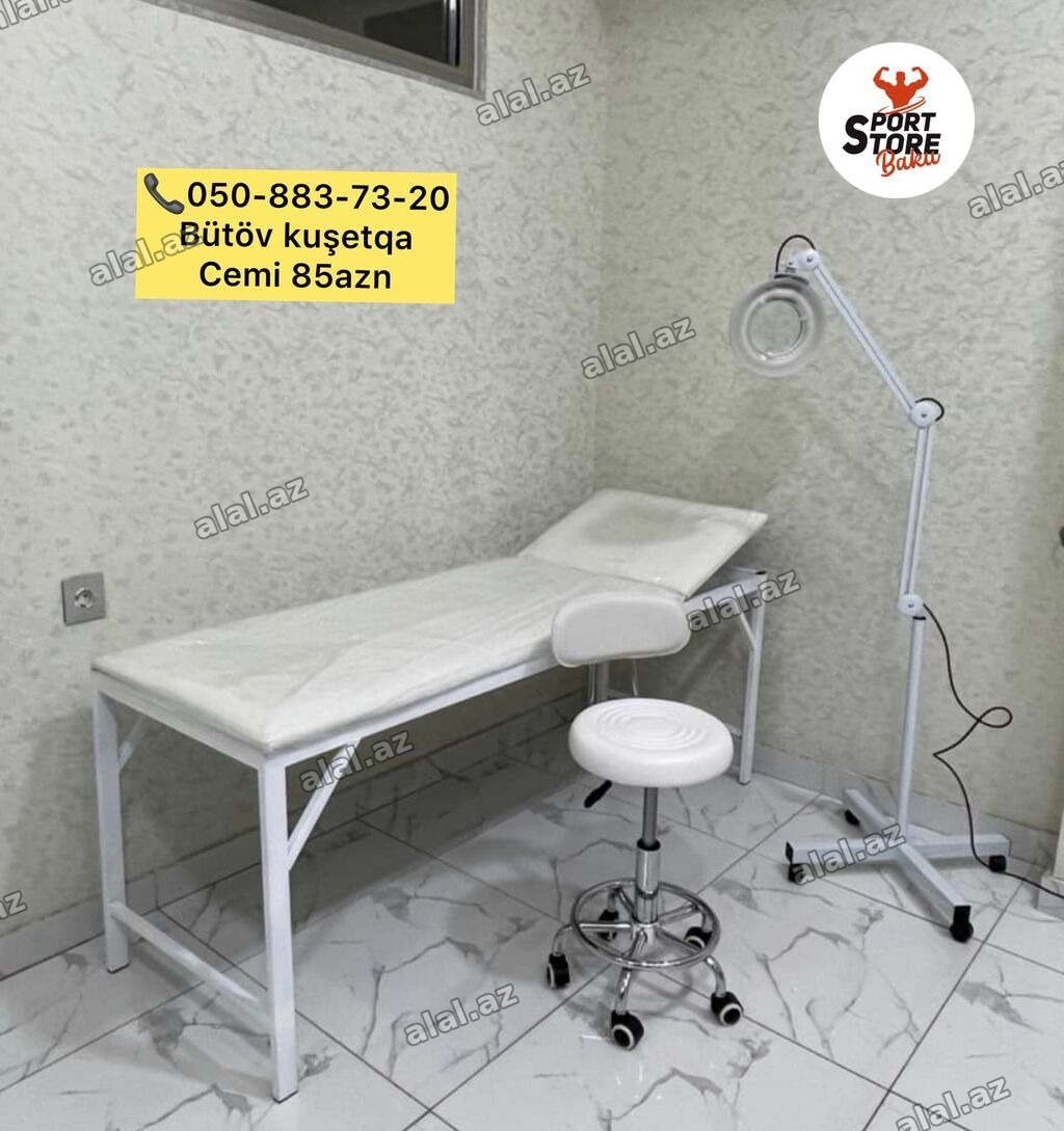 Yeni, Masaj kuşetkası, Qatlanmayan, rəng - Ağ