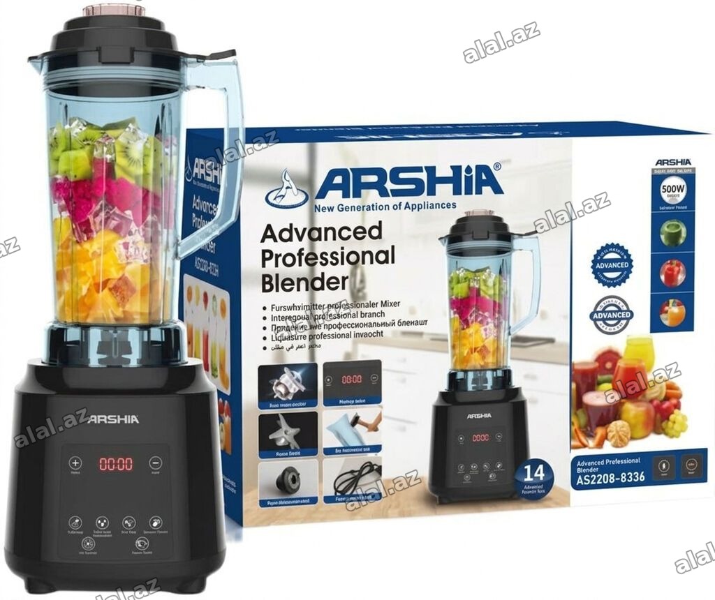 ARSHIA Advanced Professional Blender – AS2208-8336 - Güc: 500W - 14