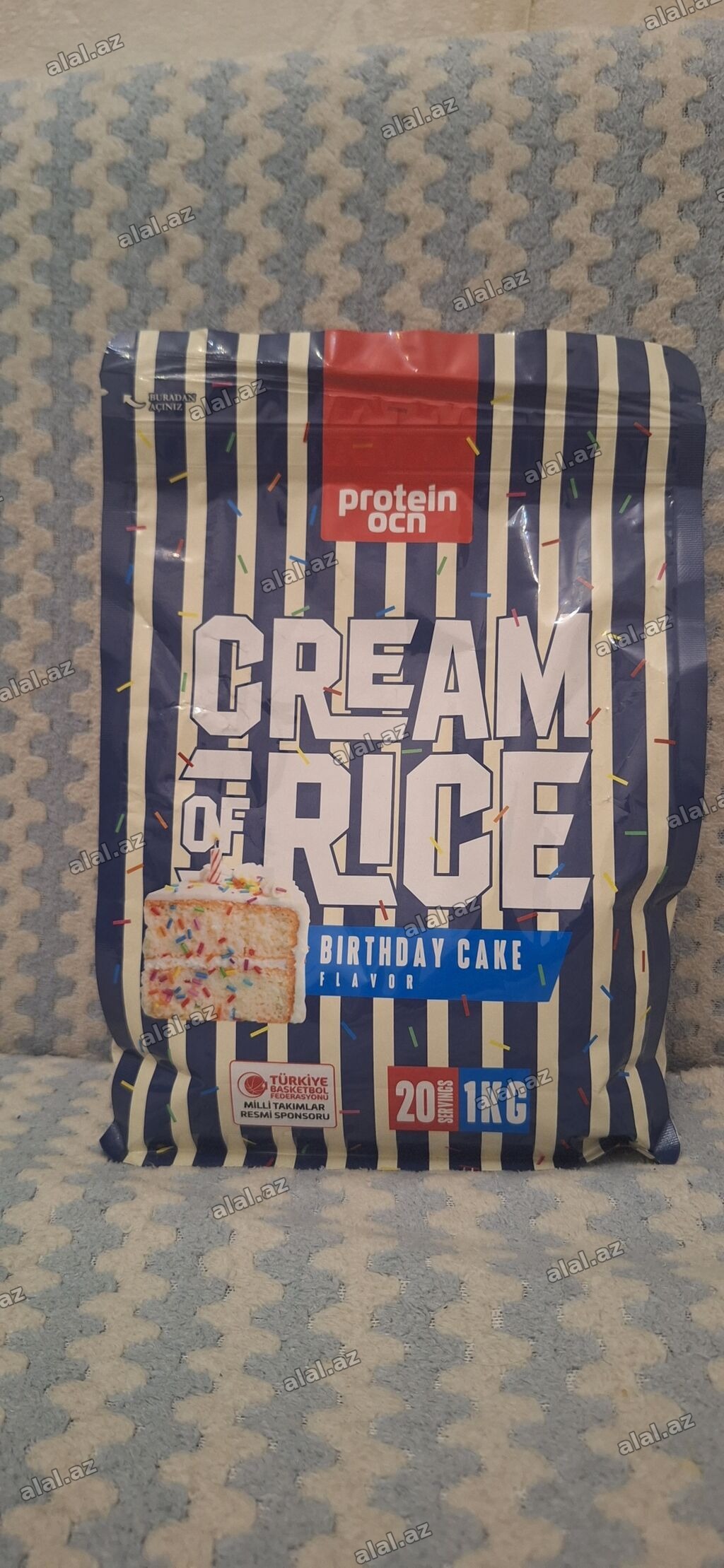 Məhsul: Protein OCN Cream of Rice – “Birthday Cake” dadı Çəki: 1 kq