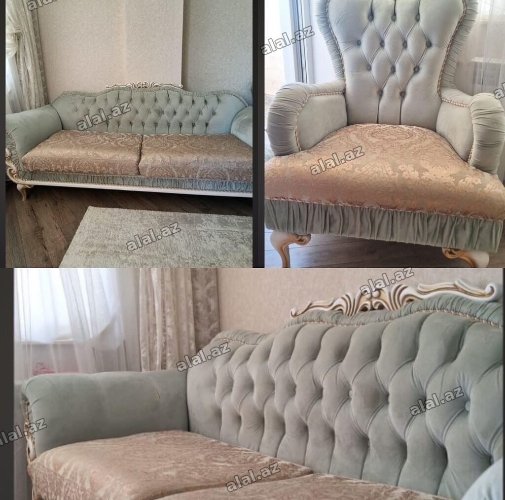 İşlənmiş, Divan, 2 kreslo