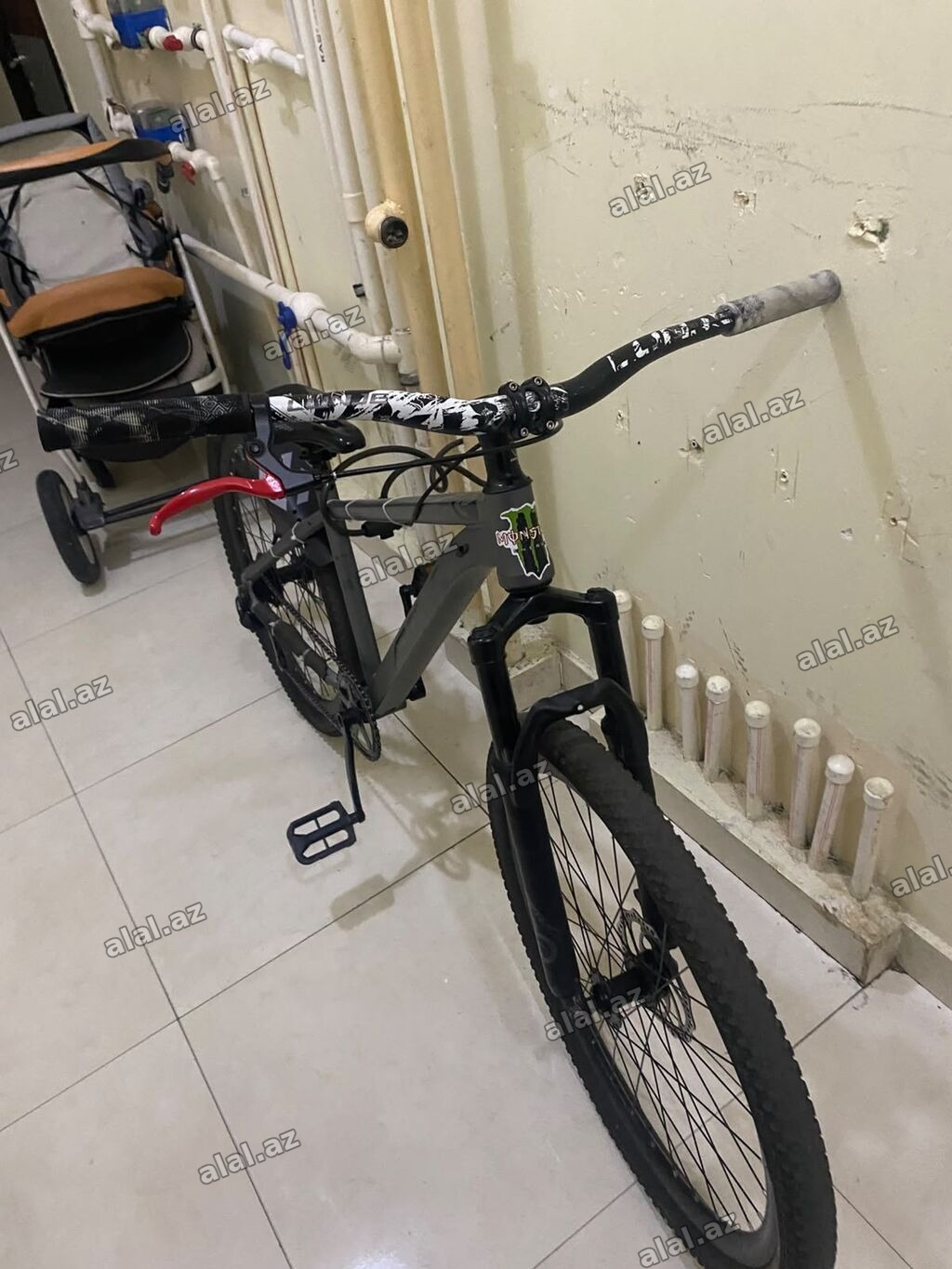 BMx GTR dağ velosipedi - Çərçivə: Alüminium ərintisi, idman/mtb