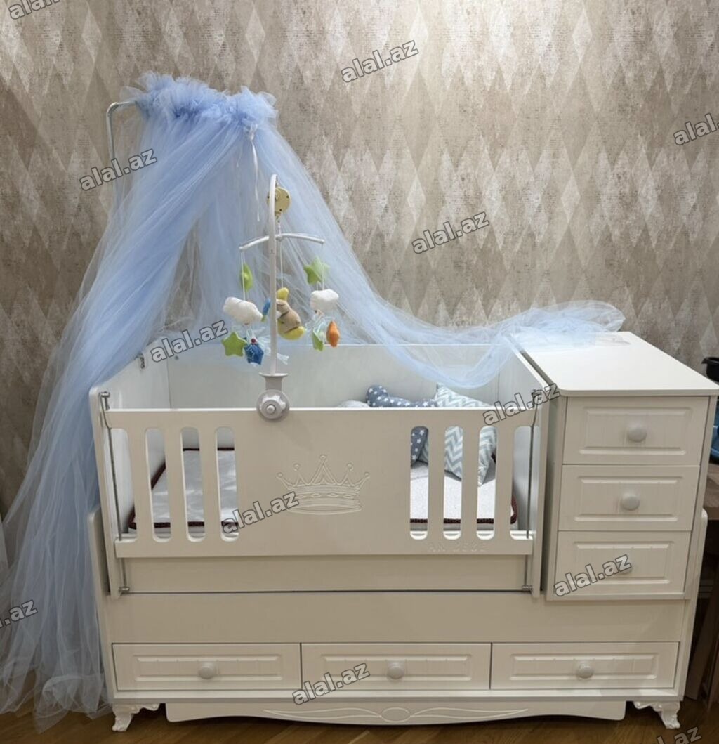 Oğlan və qız üçün, İşlənmiş, Çarpayı, Matras ilə, Siyirməli