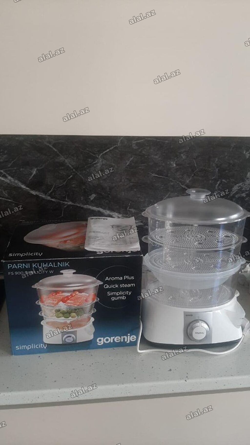Buxarlı bişirici Gorenje, qabların sayı - 3, Yeni