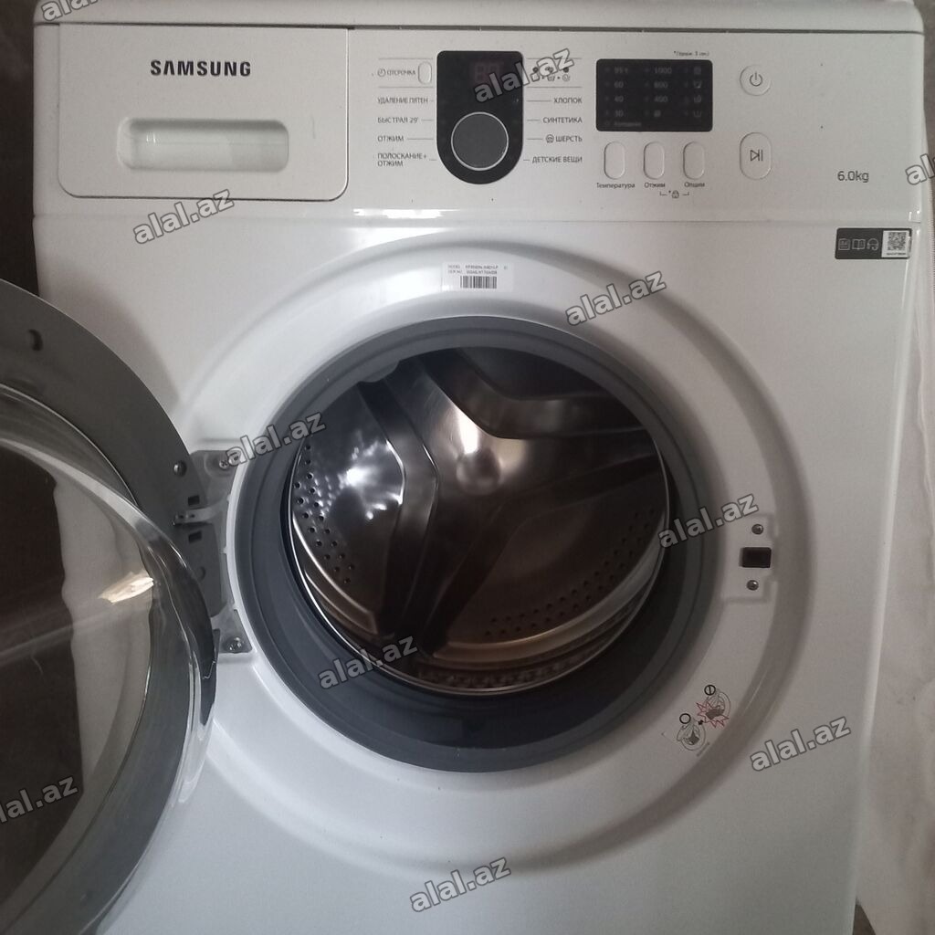 Samsung önyükləməli paltaryuyan maşın – 6 kq - Yük: 6 kq - Ön