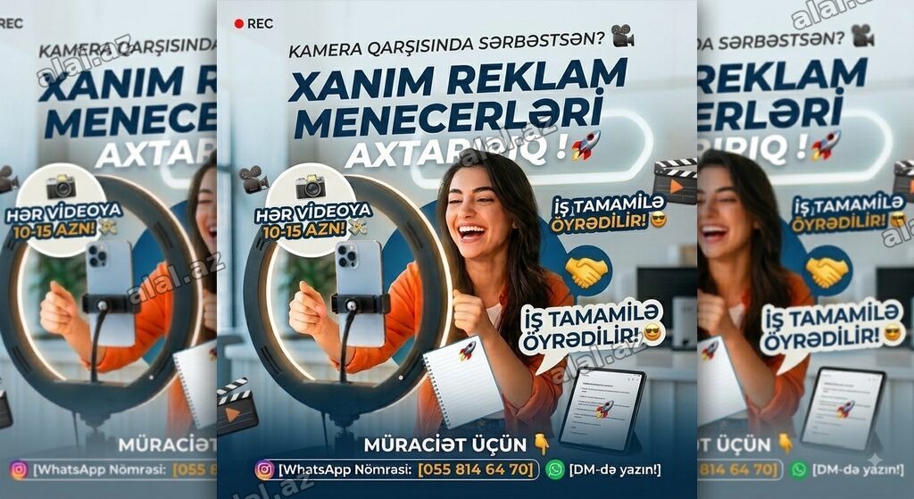 SMM menecer tələb olunur, 18-29 yaş, Təcrübəsiz